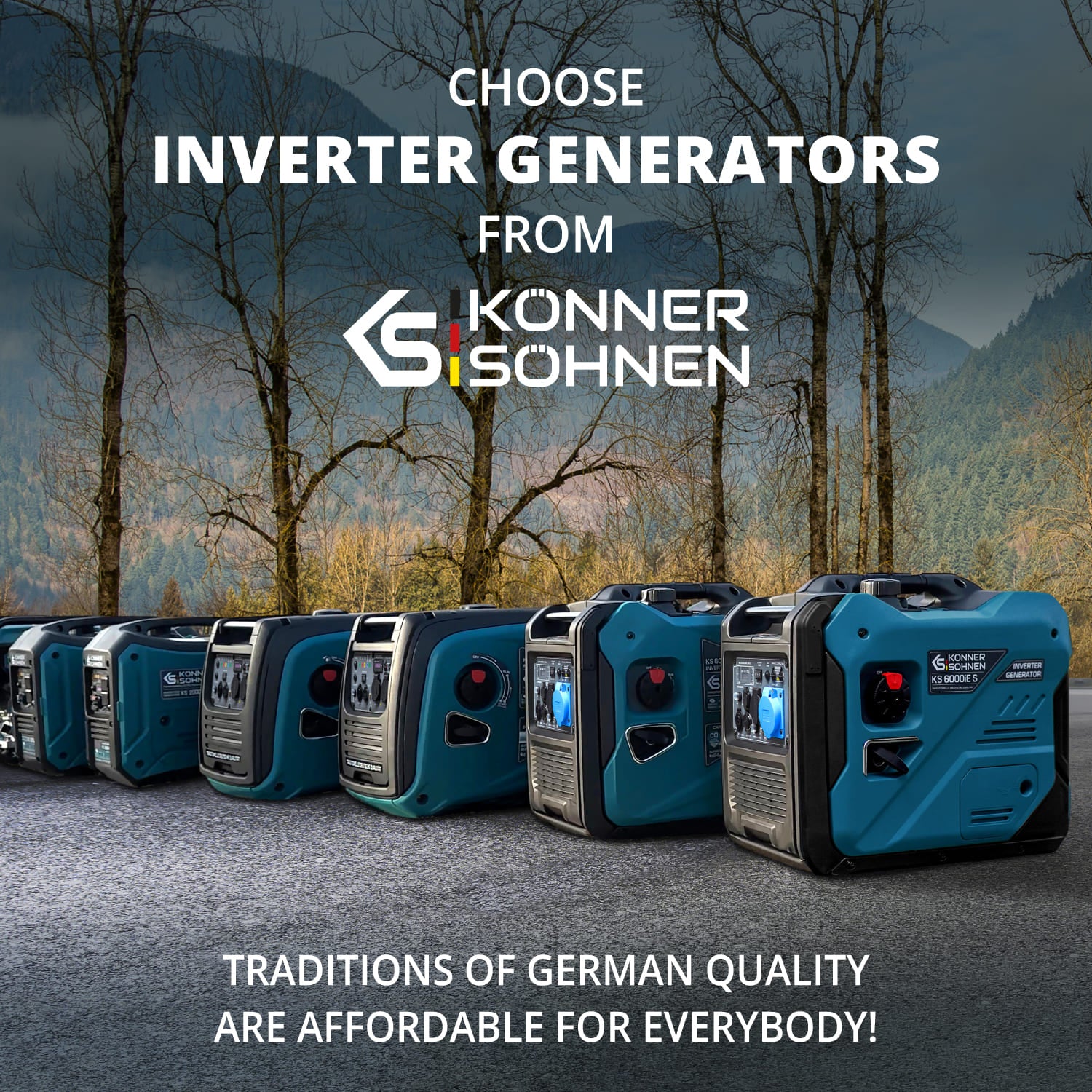 Inverter generator KS 6000iE S ATS