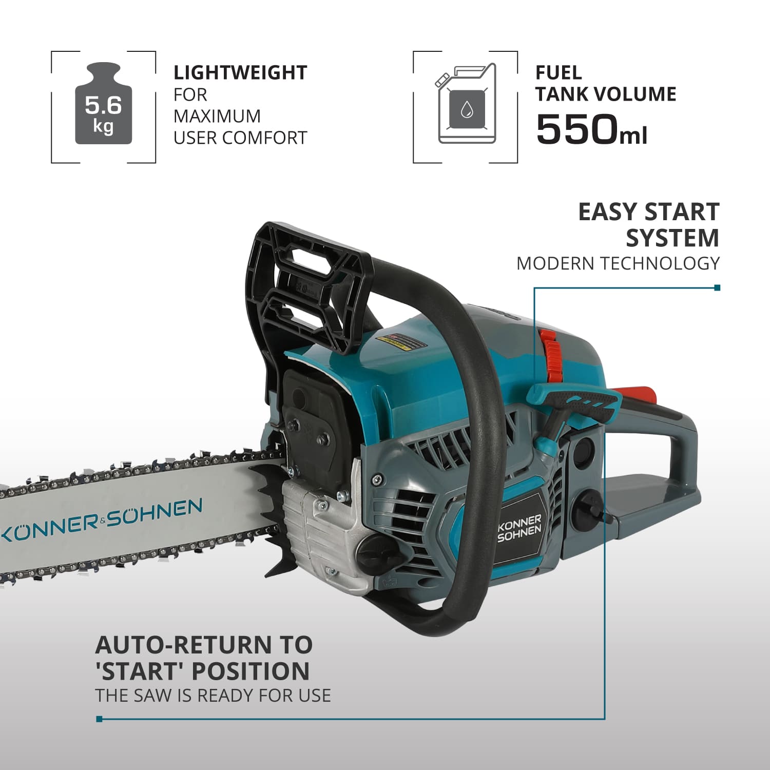 Gasoline chainsaw KS CS21G-13