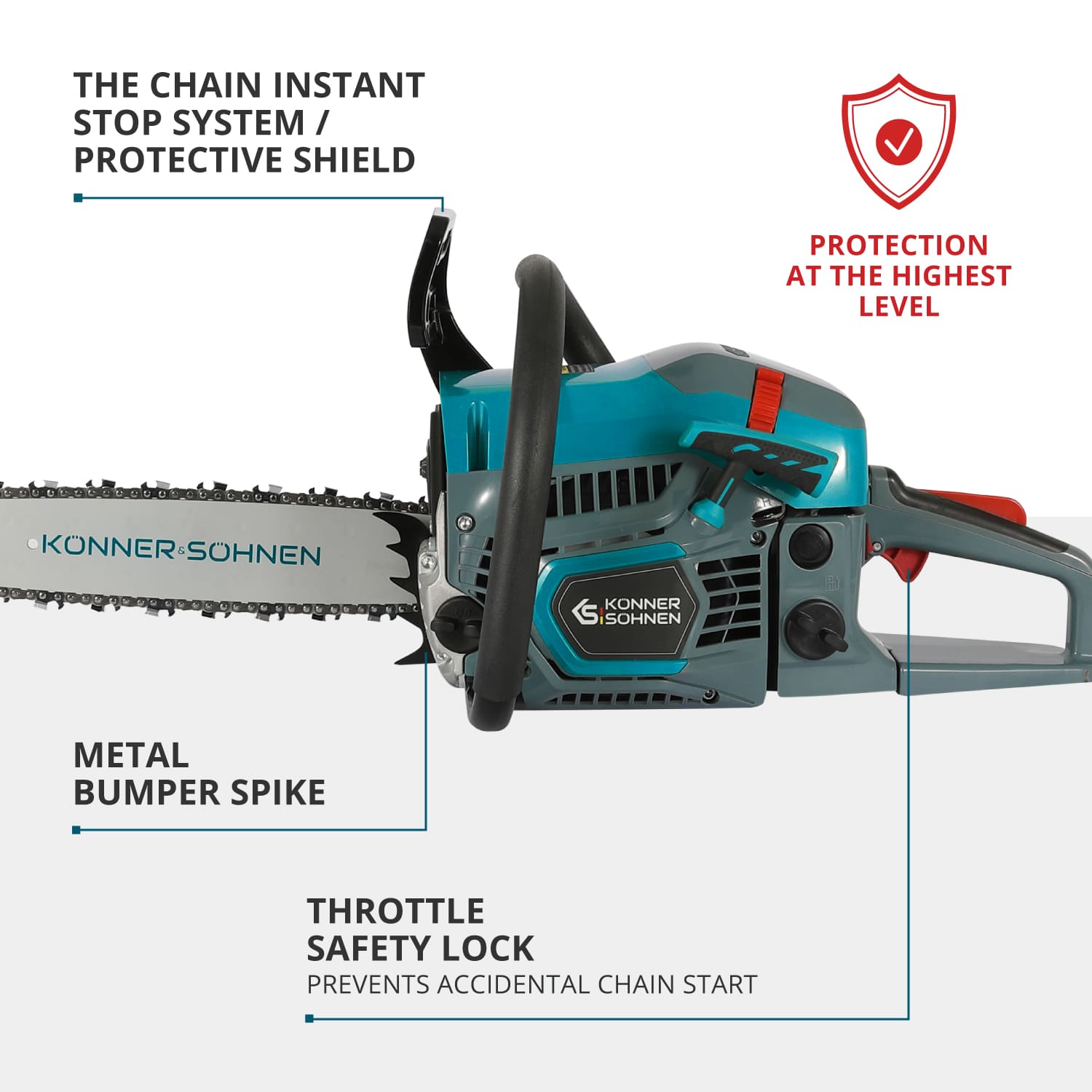 Gasoline chainsaw KS CS21G-13