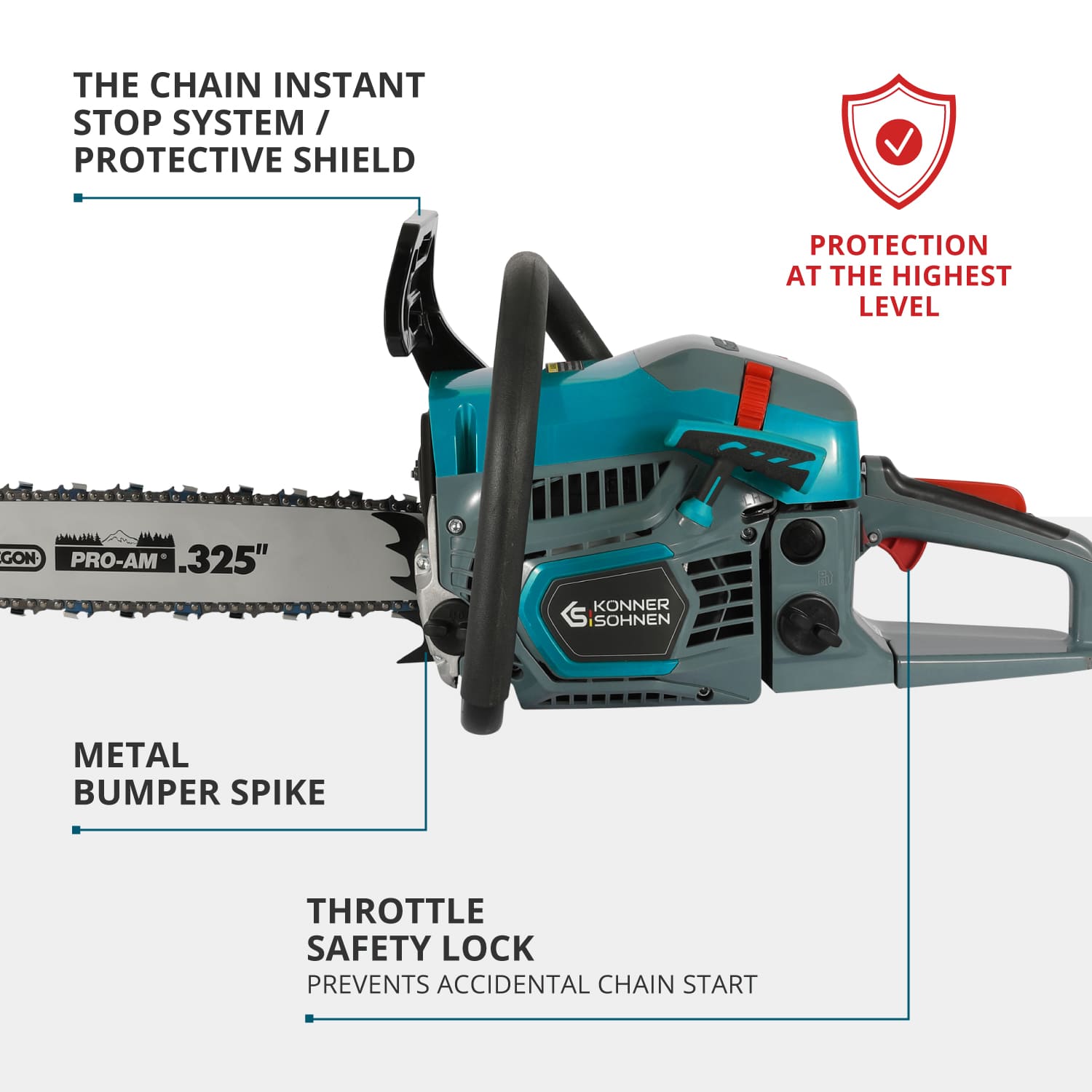 Gasoline chainsaw KS CS21G-16-1