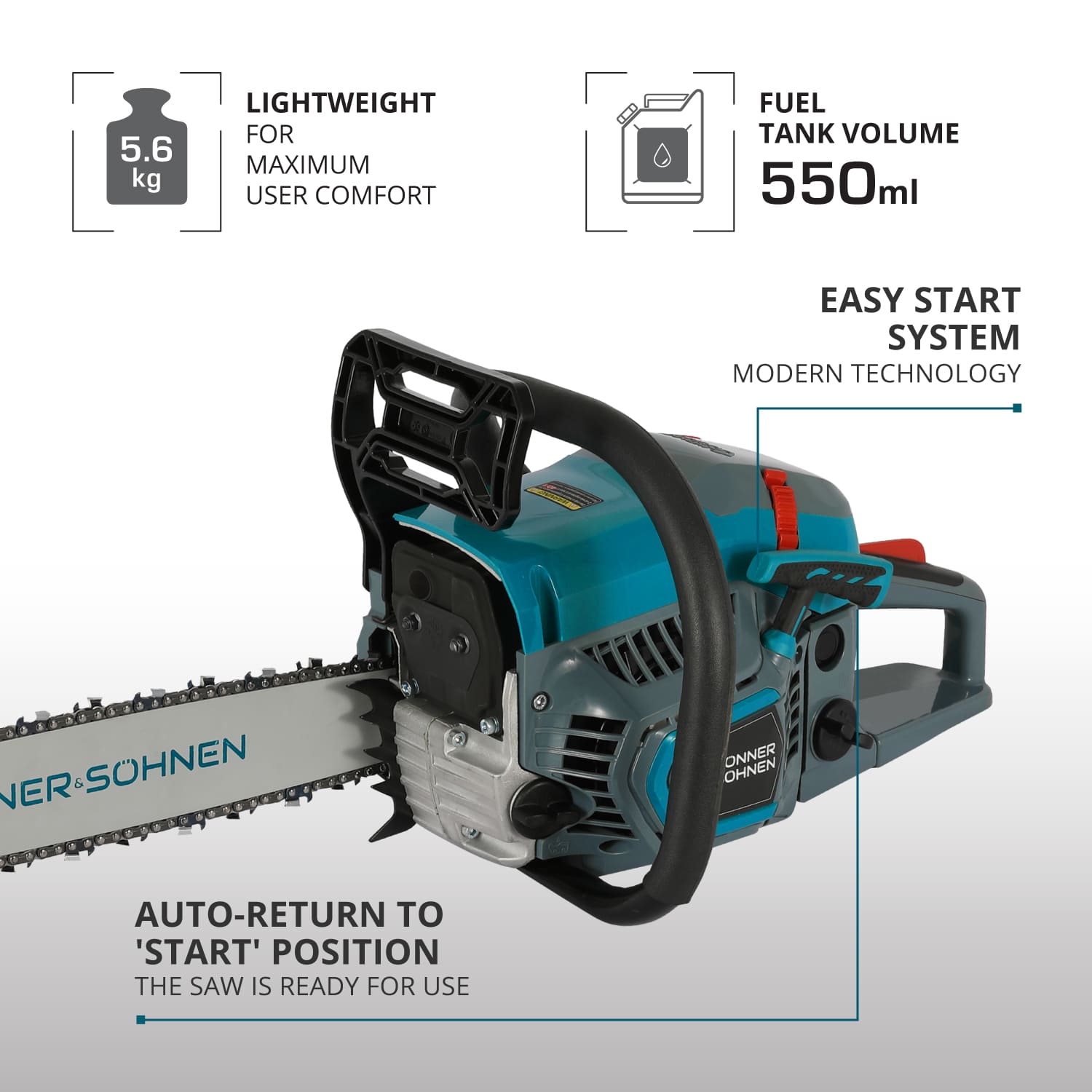 Gasoline chainsaw KS CS21G-16