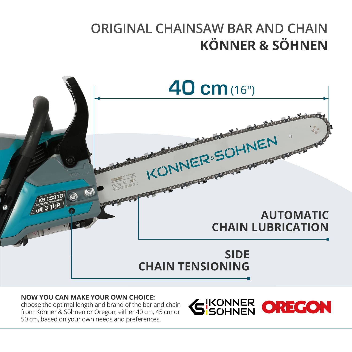 Gasoline chainsaw KS CS31G-16