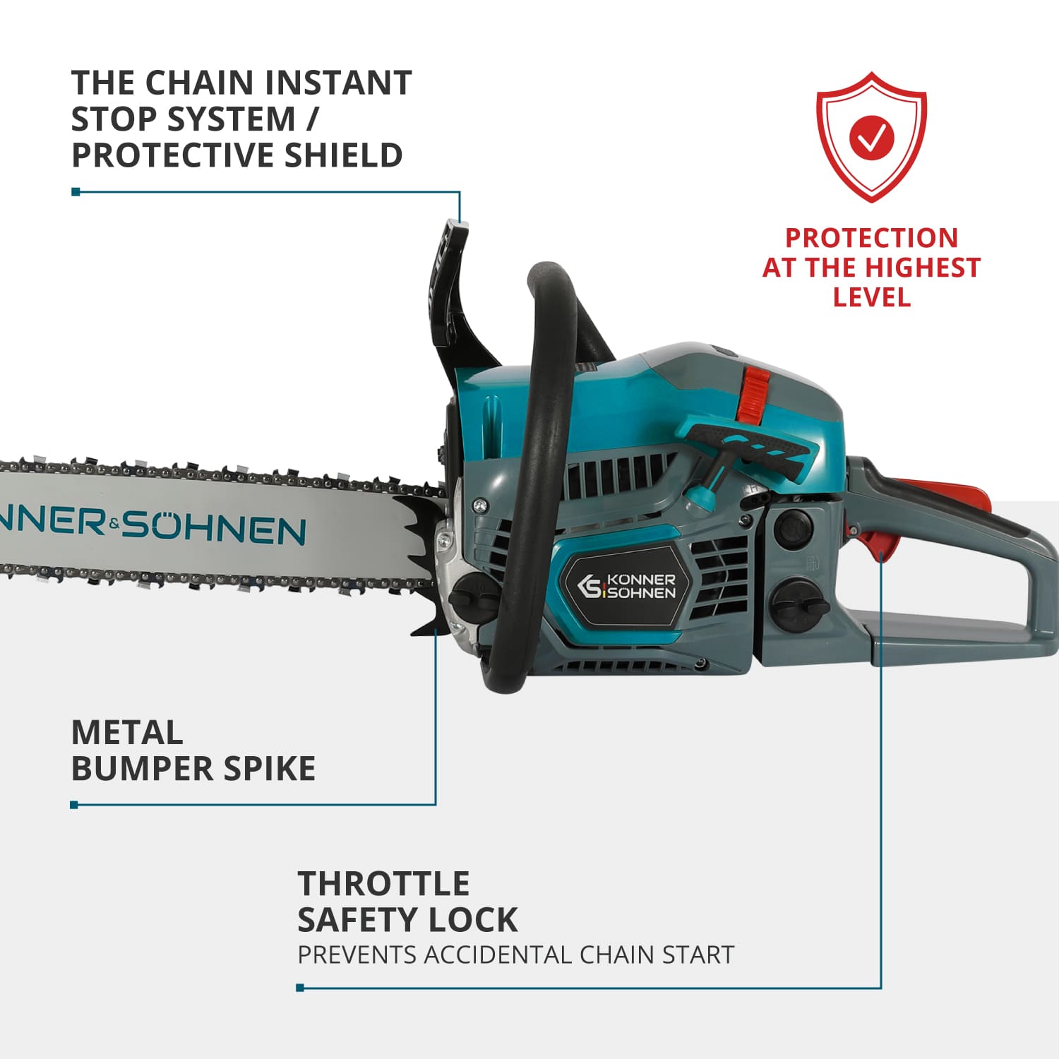 Gasoline chainsaw KS CS31G-16