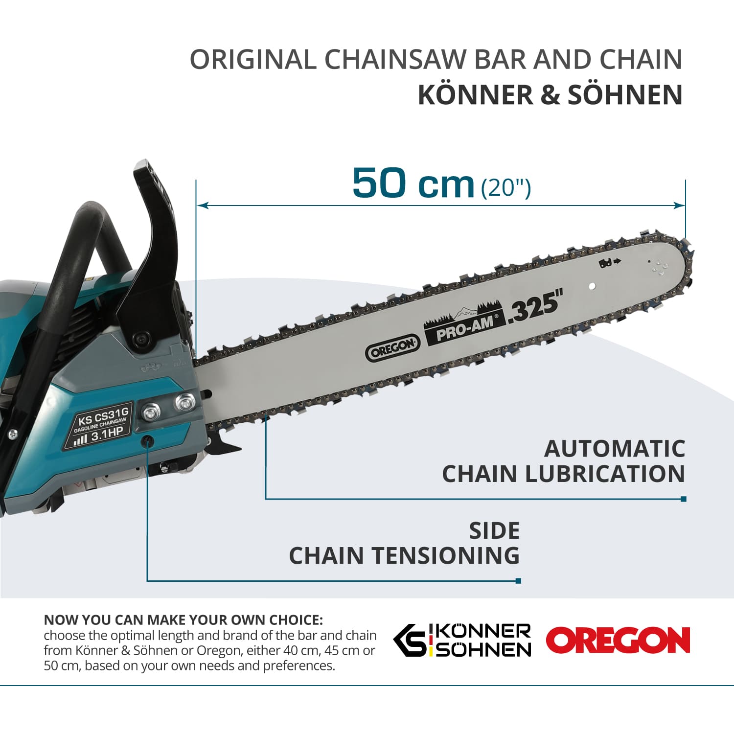 Gasoline chainsaw KS CS31G-20-1