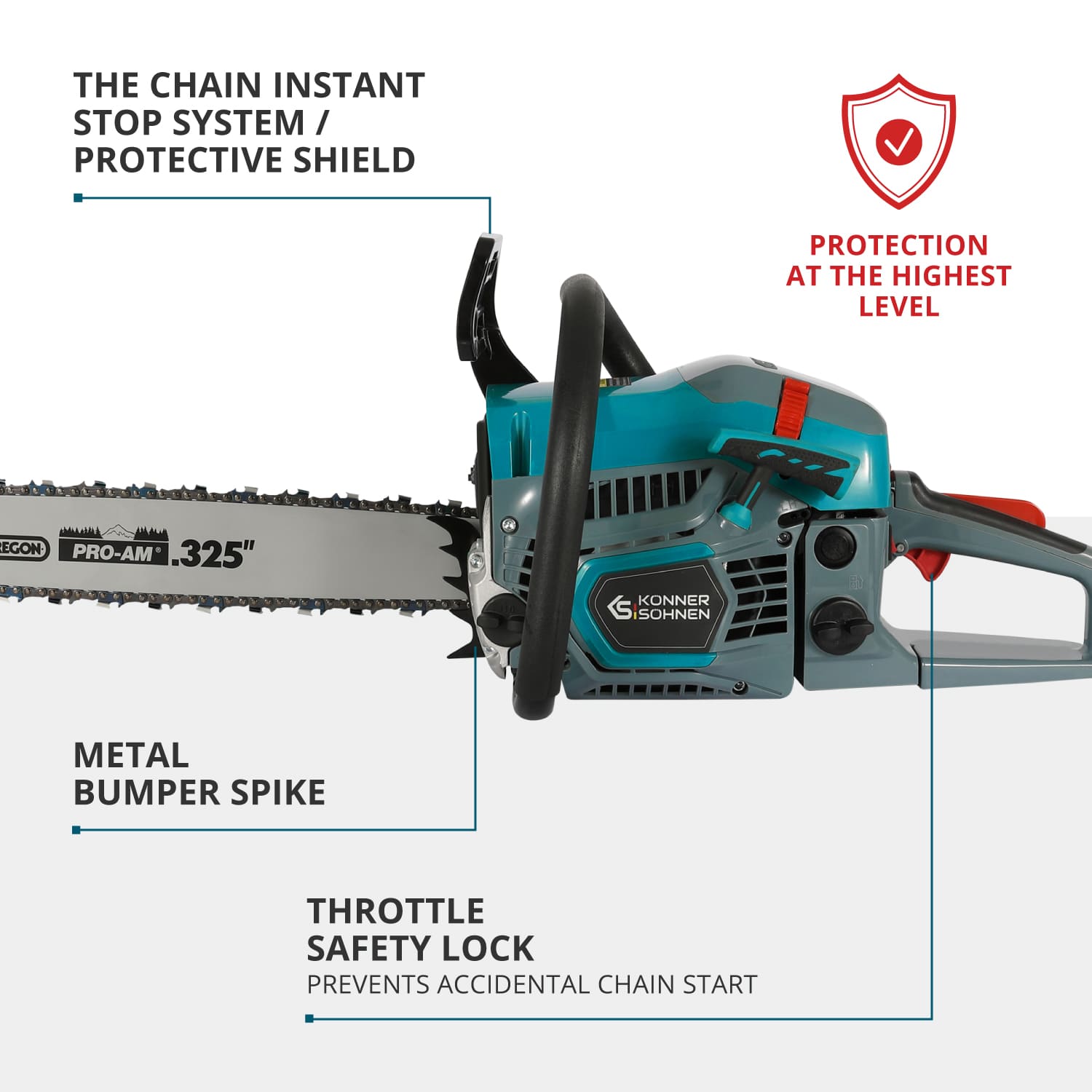 Gasoline chainsaw KS CS31G-20-1