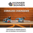 Cordless chainsaw KS CS40V-14 thumbnail