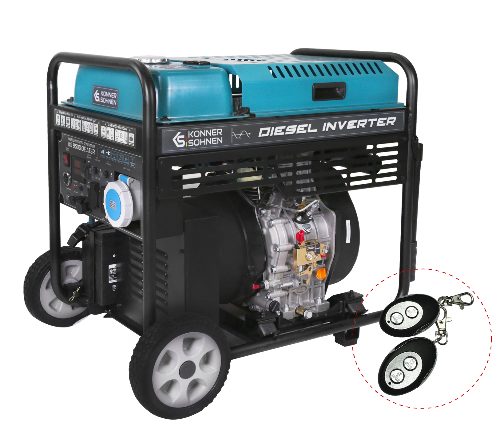 Diesel inverter generator "Könner & Söhnen" KS 9500iDЕ ATSR