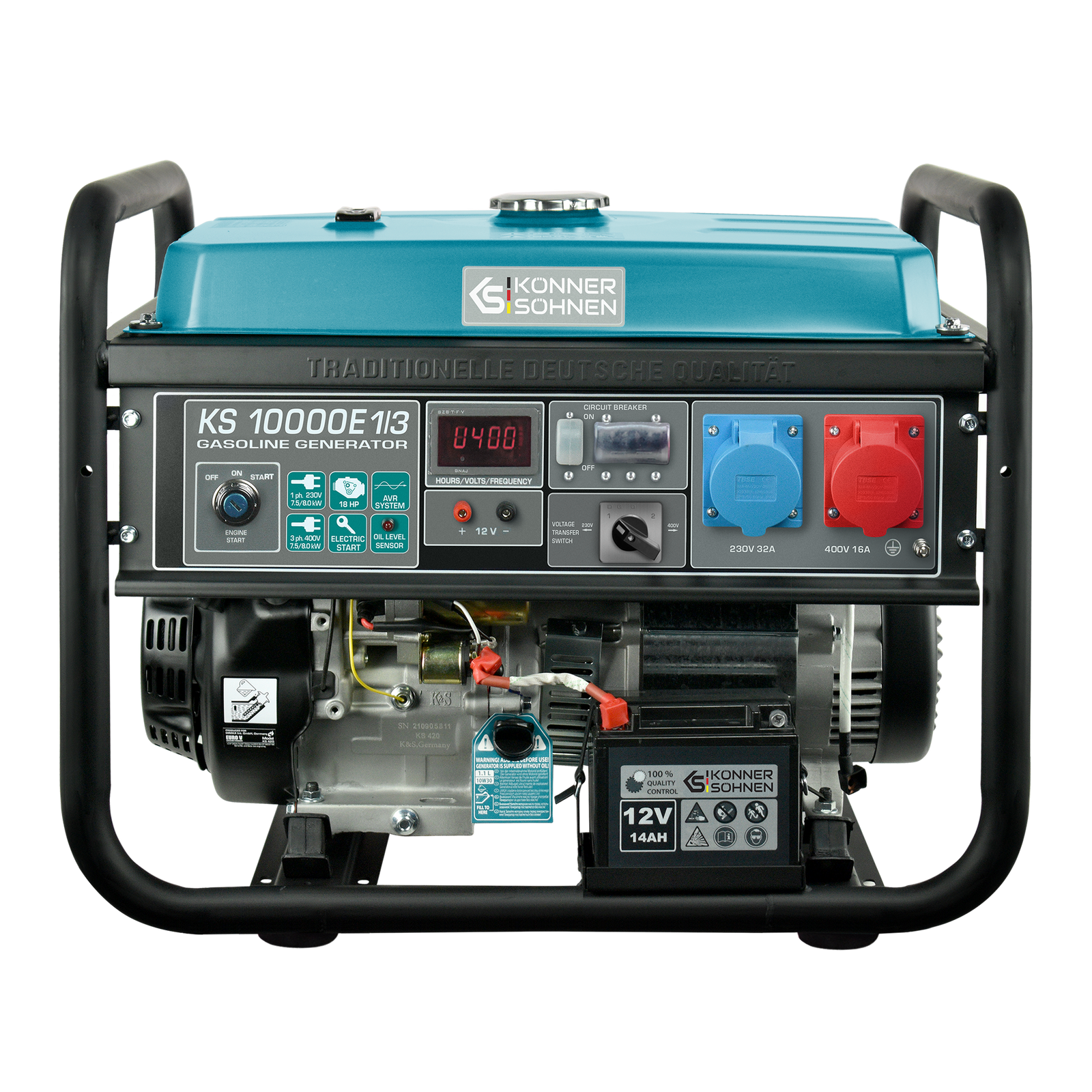 Gasoline generator "Könner & Söhnen" KS 10000E 1/3