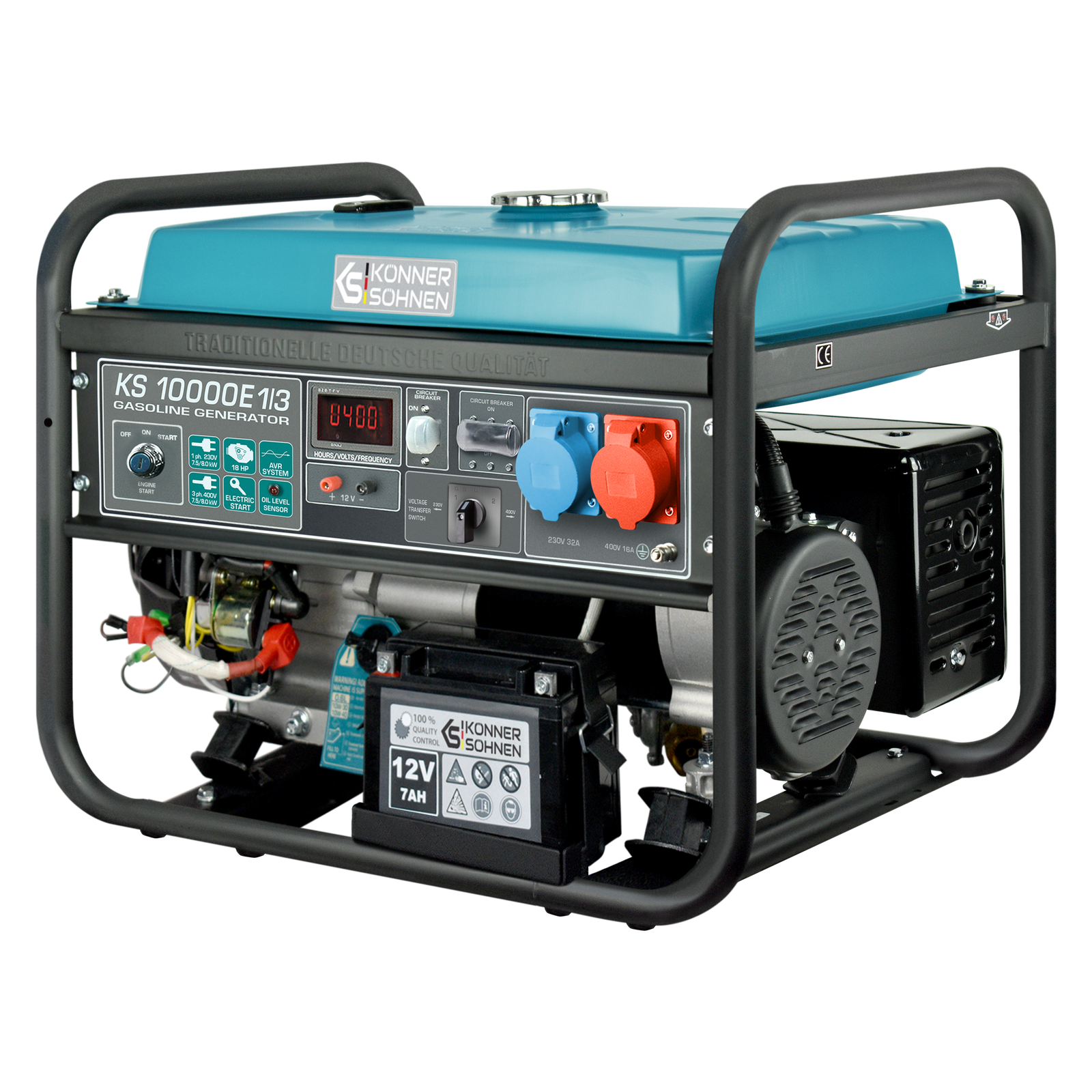 Gasoline generator "Könner & Söhnen" KS 10000E 1/3