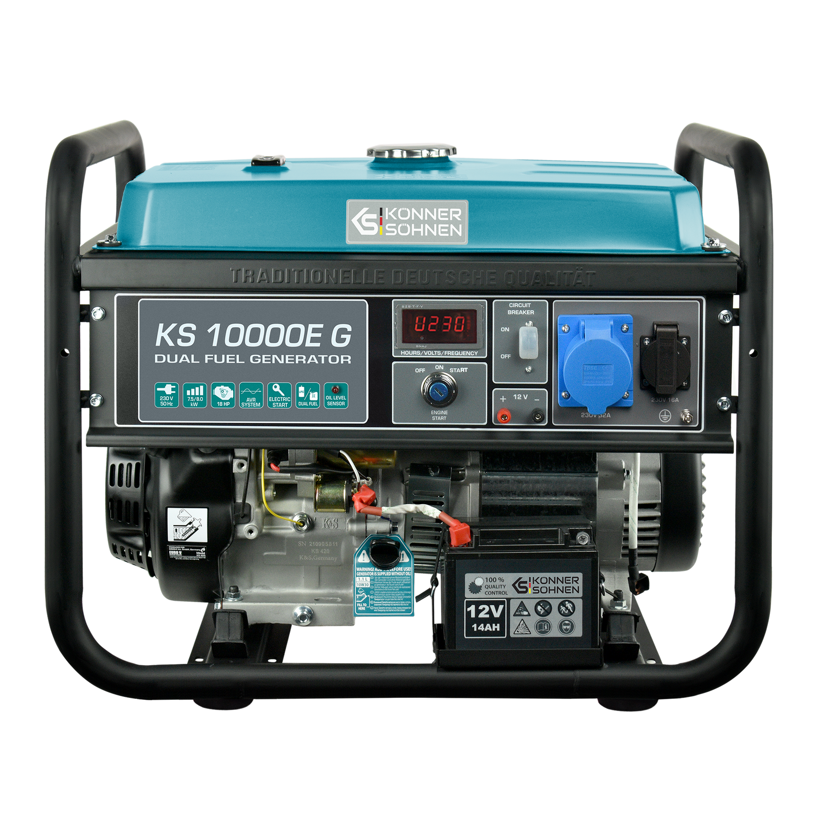 Генератор газобензиновий «Könner & Söhnen» KS 10000E G