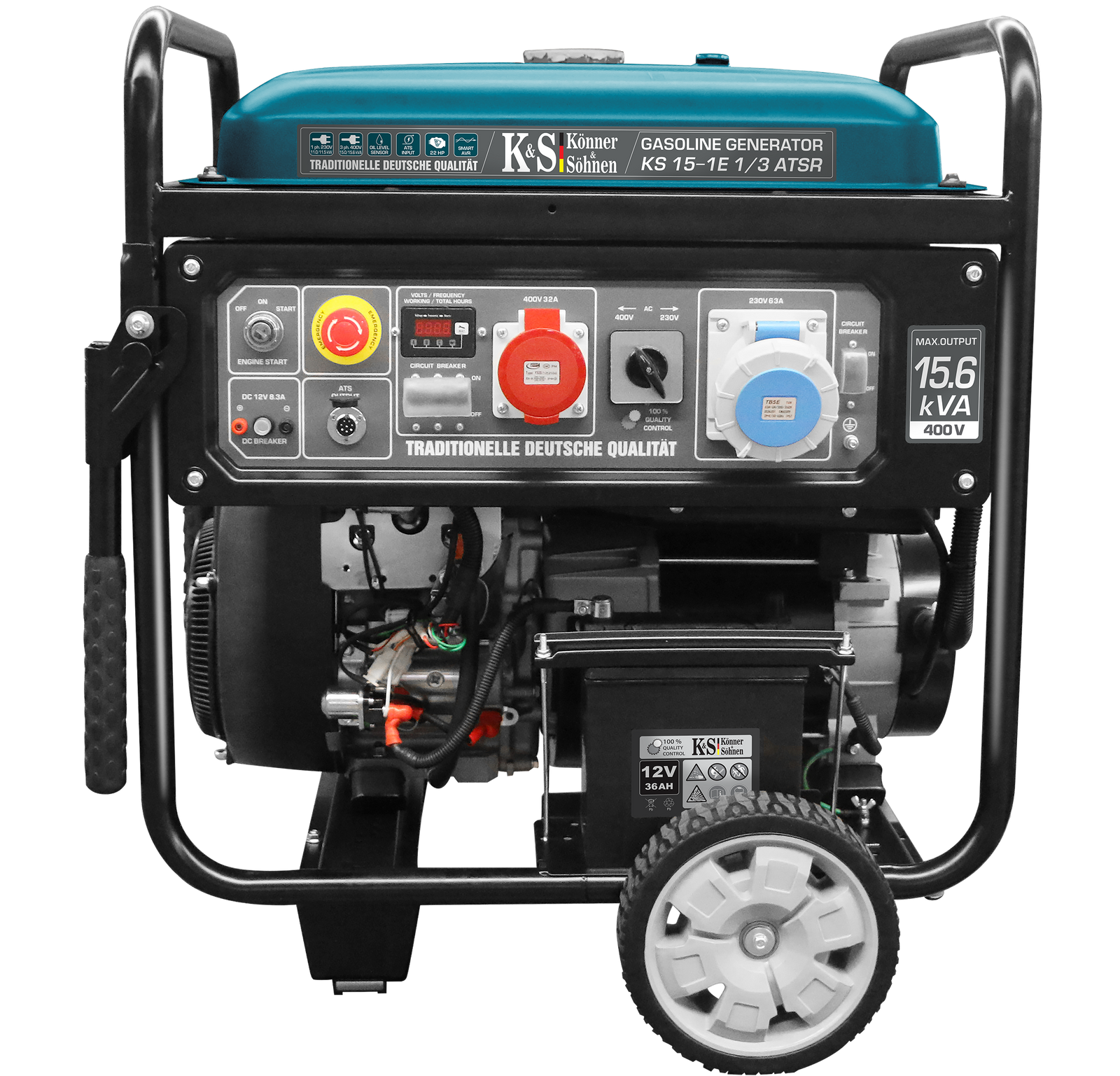Gasoline generator "Könner & Söhnen" KS 15-1E 1/3 ATSR