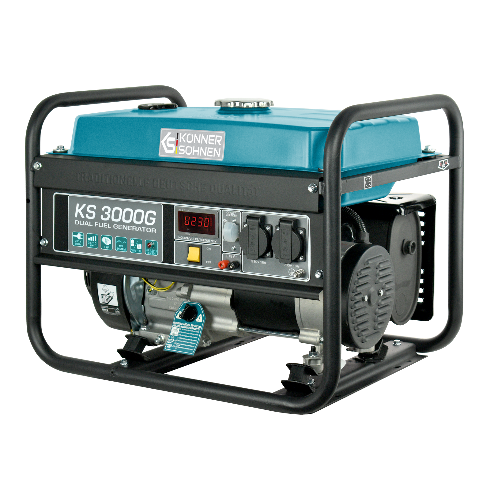 LPG/Gasoline Generator "Könner & Söhnen" KS 3000G