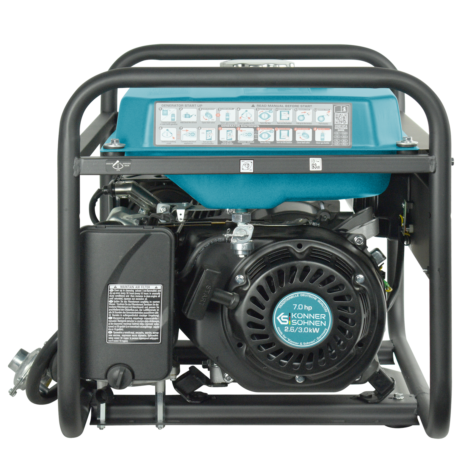 LPG/Gasoline Generator "Könner & Söhnen" KS 3000G