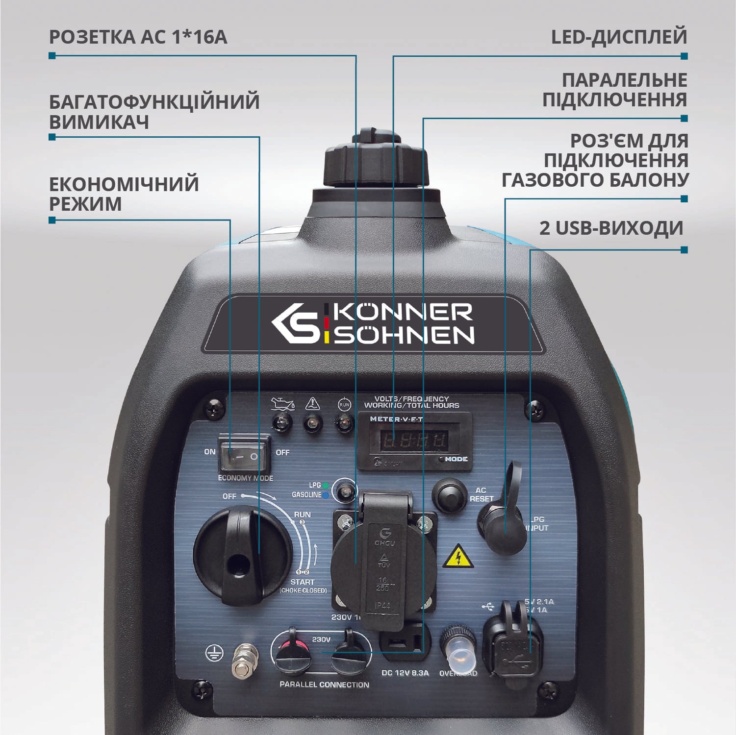 Інверторний газобензиновий генератор KS 3100iG S