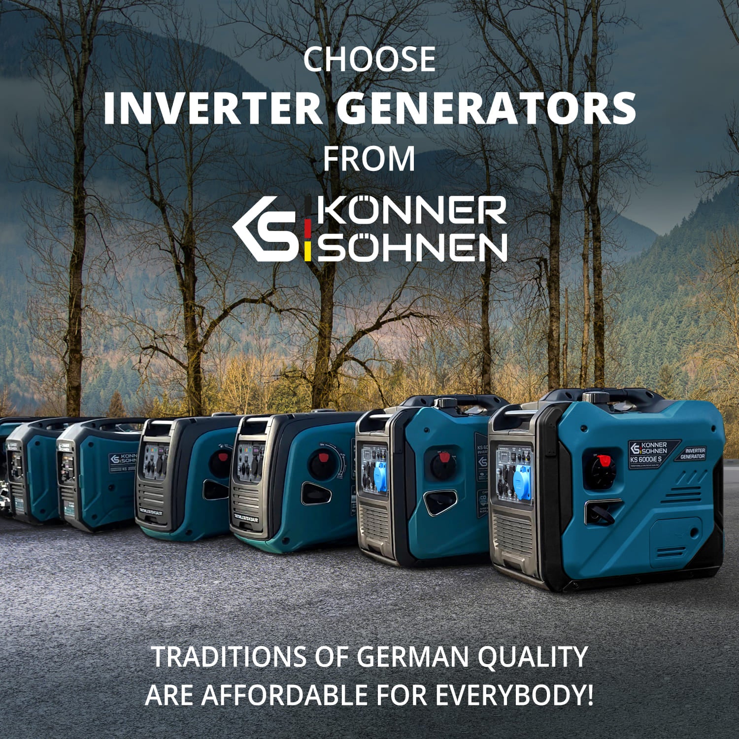 Inverter generator KS 4000iE S ATS