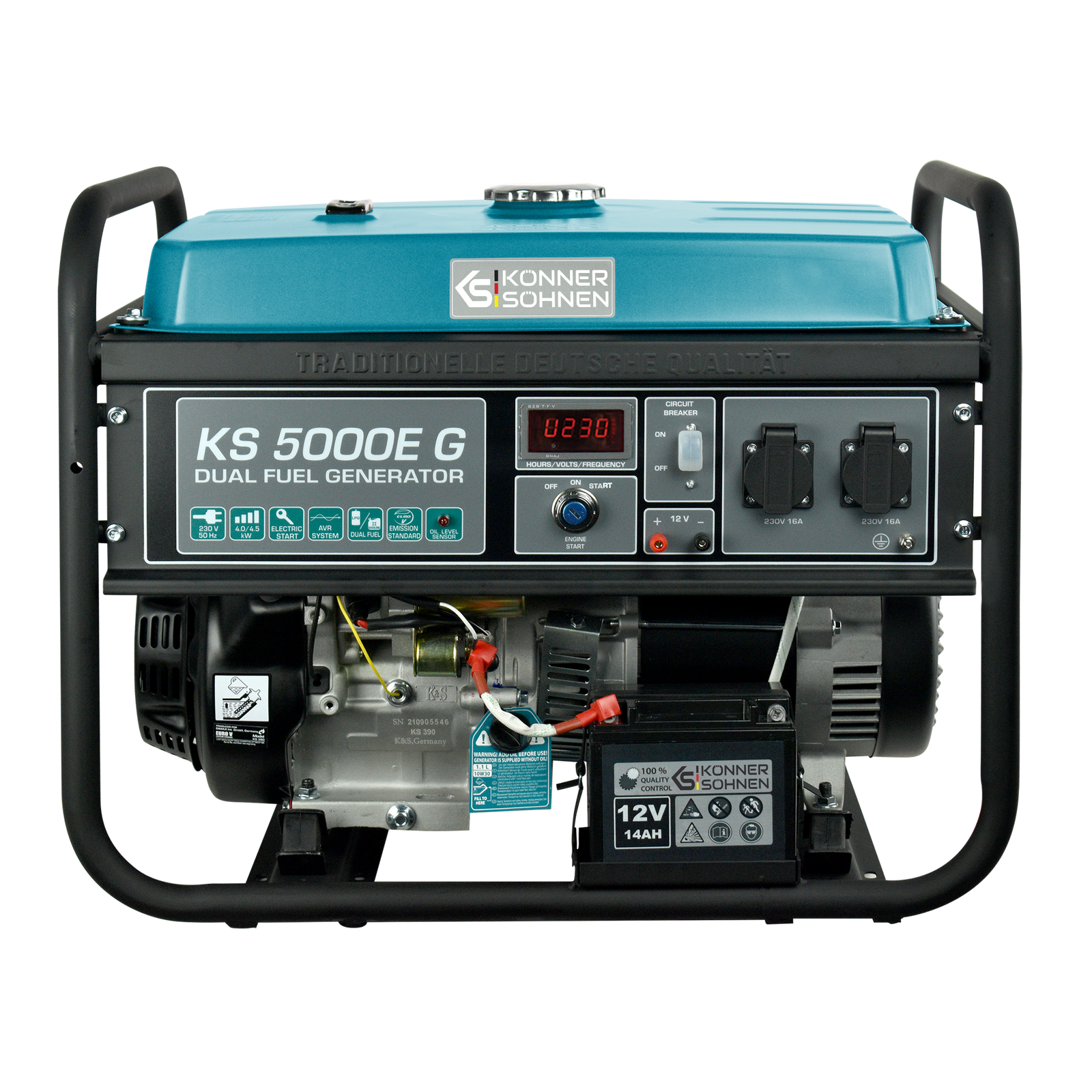 LPG/Gasoline Generator "Könner & Söhnen" KS 5000E G