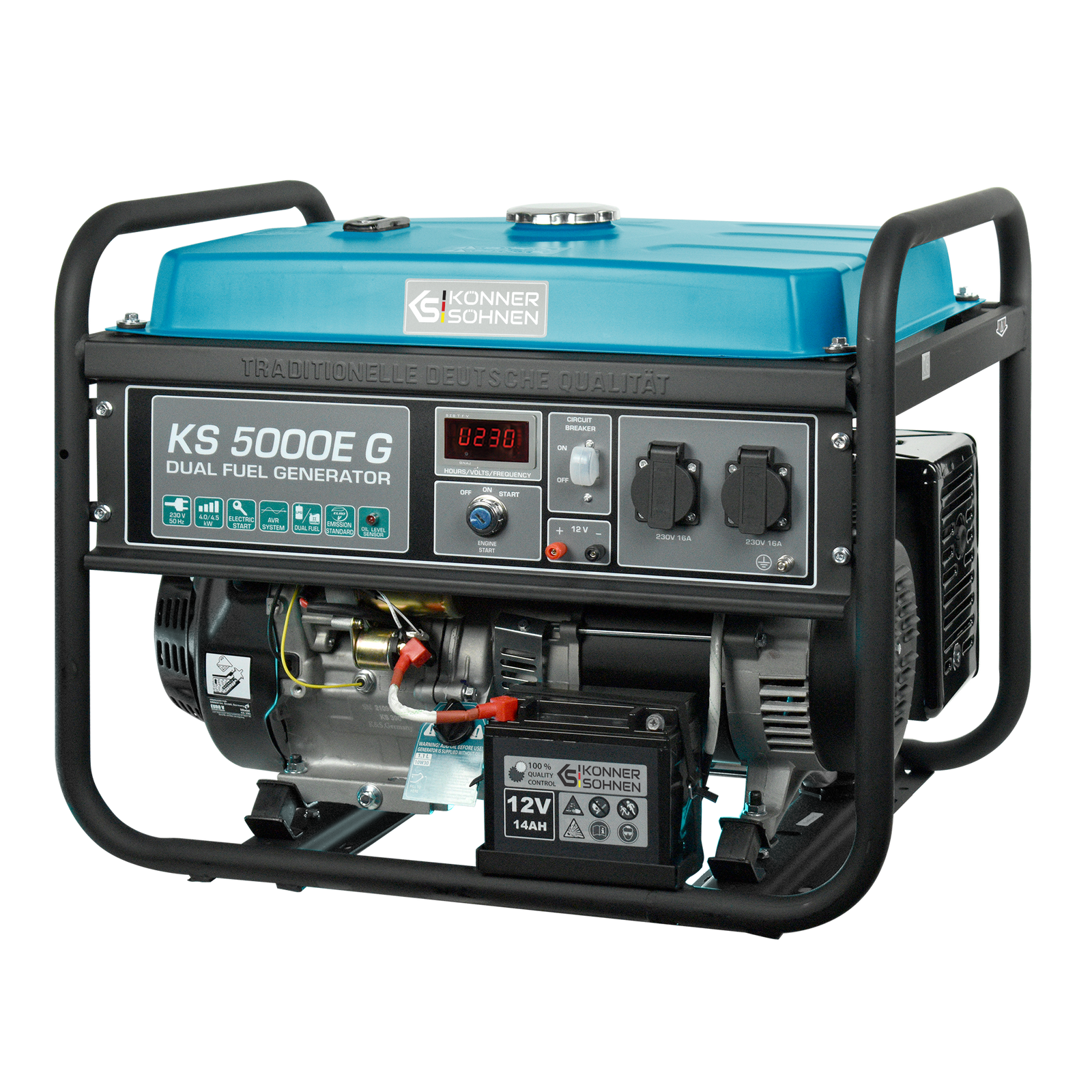 LPG/Gasoline Generator "Könner & Söhnen" KS 5000E G