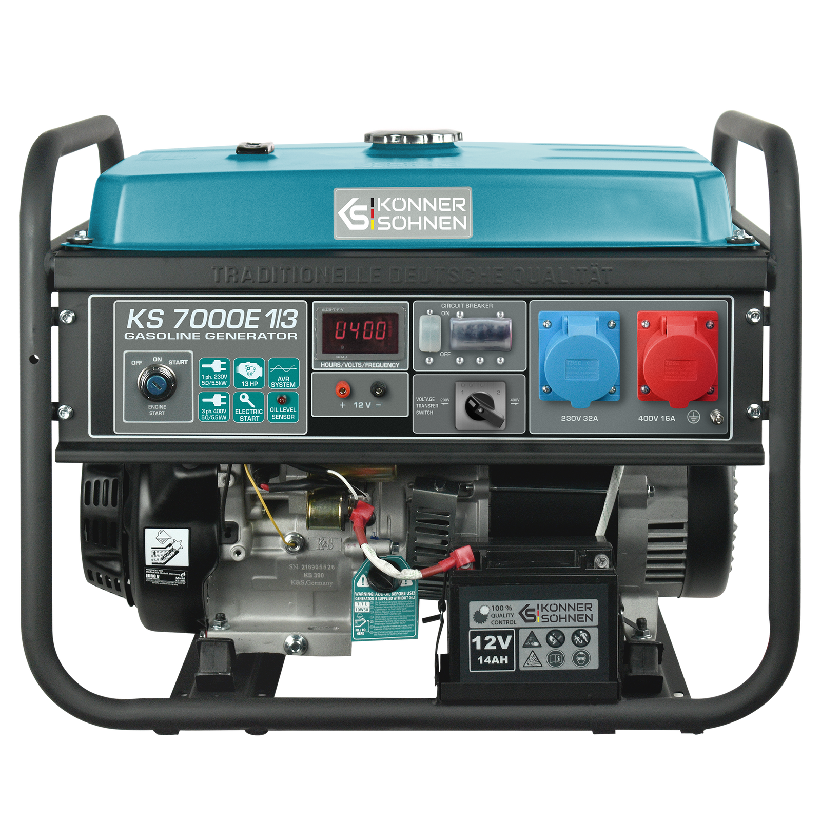 Gasoline generator "Könner & Söhnen" KS 7000E 1/3
