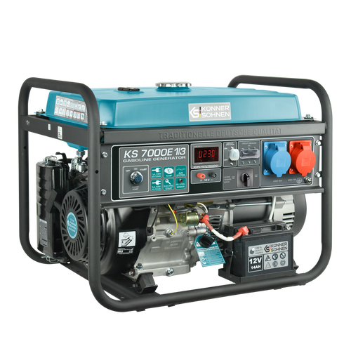 Gasoline generator "Könner & Söhnen" KS 7000E 1/3
