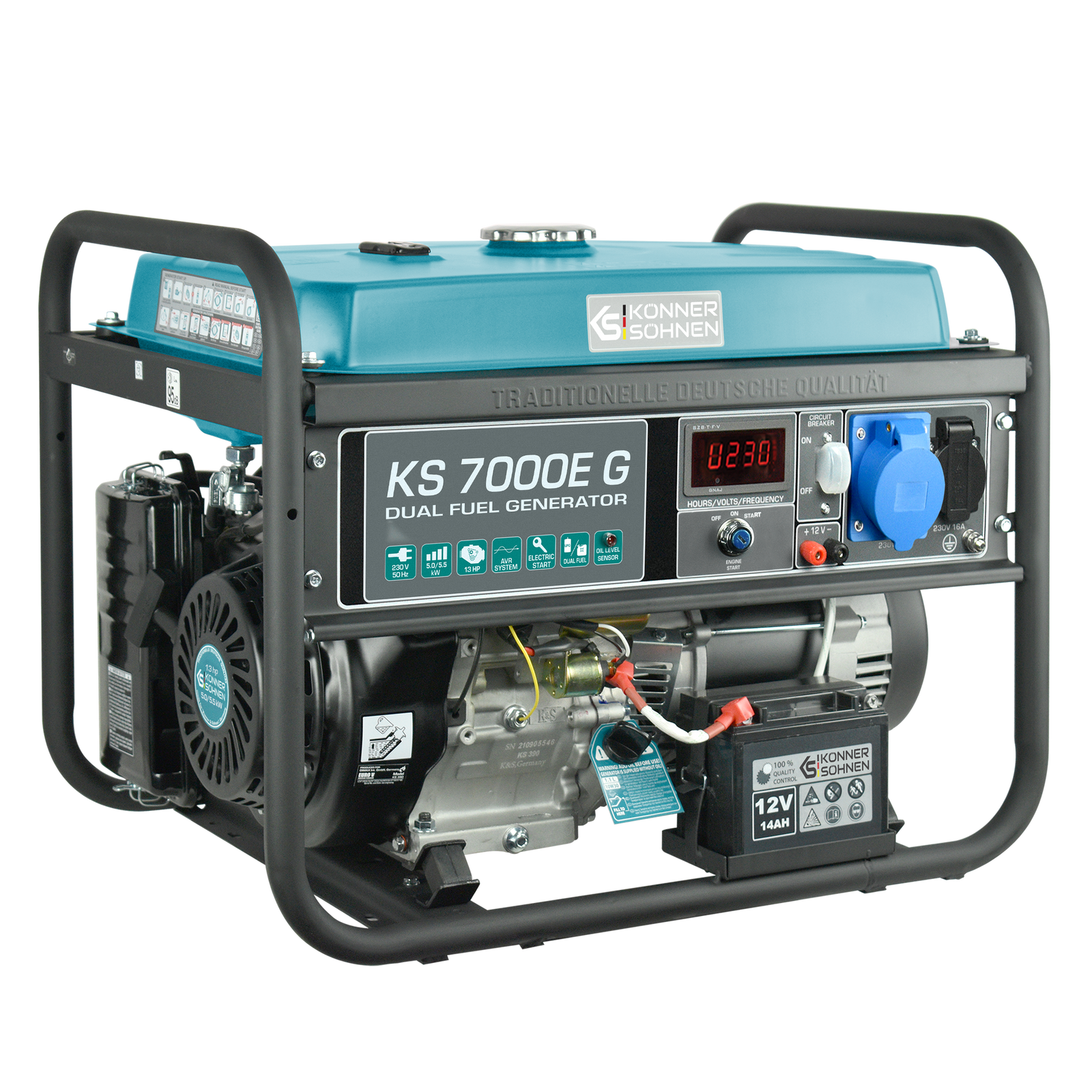 LPG/Gasoline Generator "Könner & Söhnen" KS 7000E G