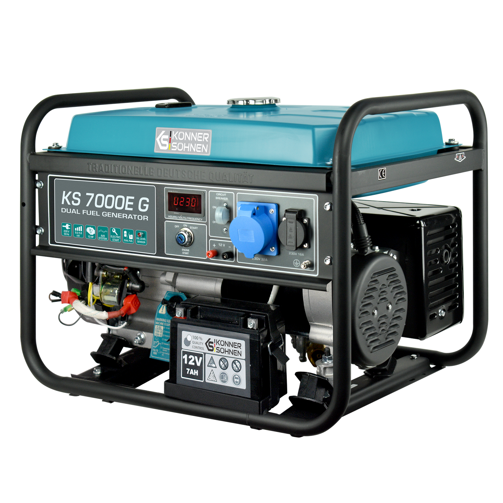 LPG/Gasoline Generator "Könner & Söhnen" KS 7000E G