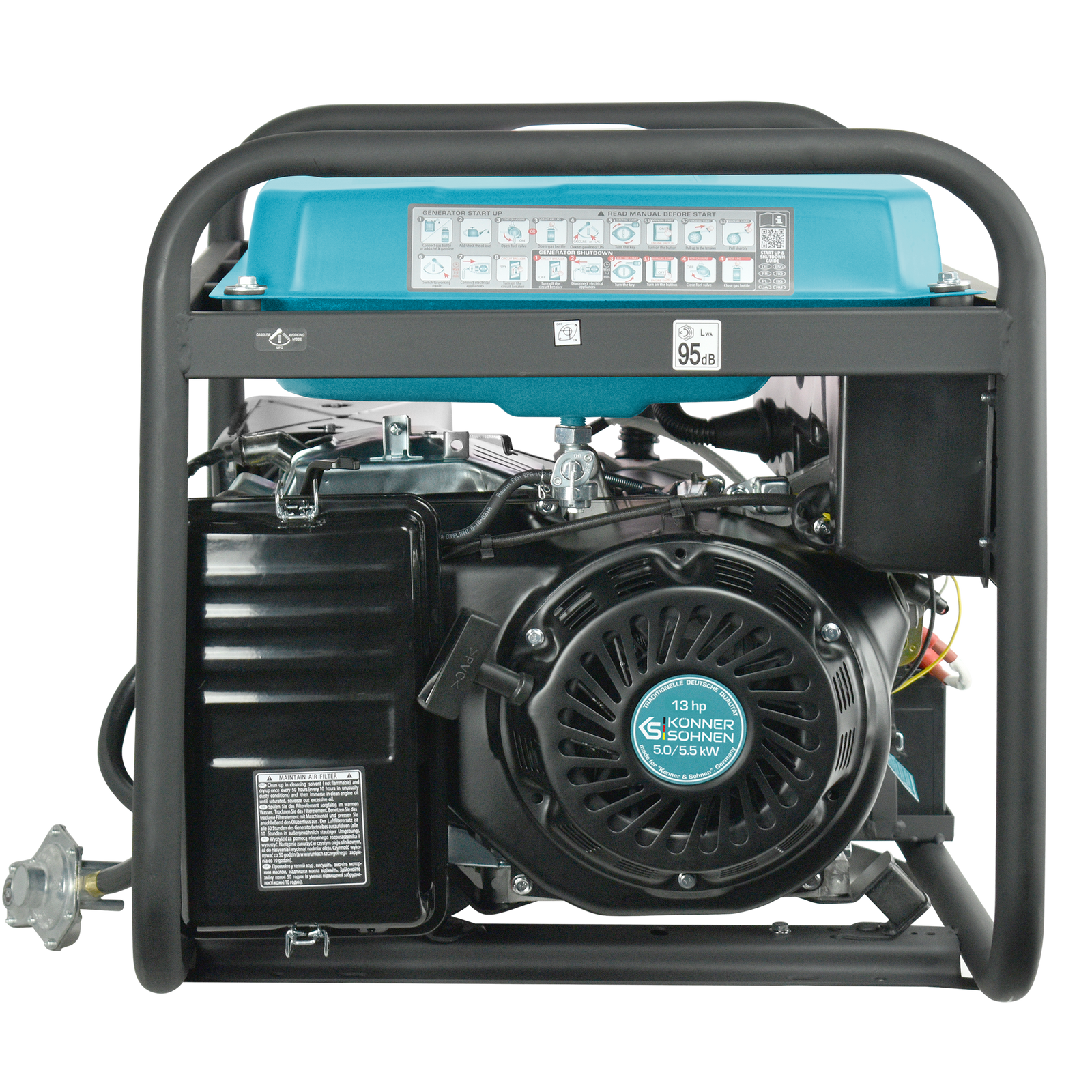 LPG/Gasoline Generator "Könner & Söhnen" KS 7000E G
