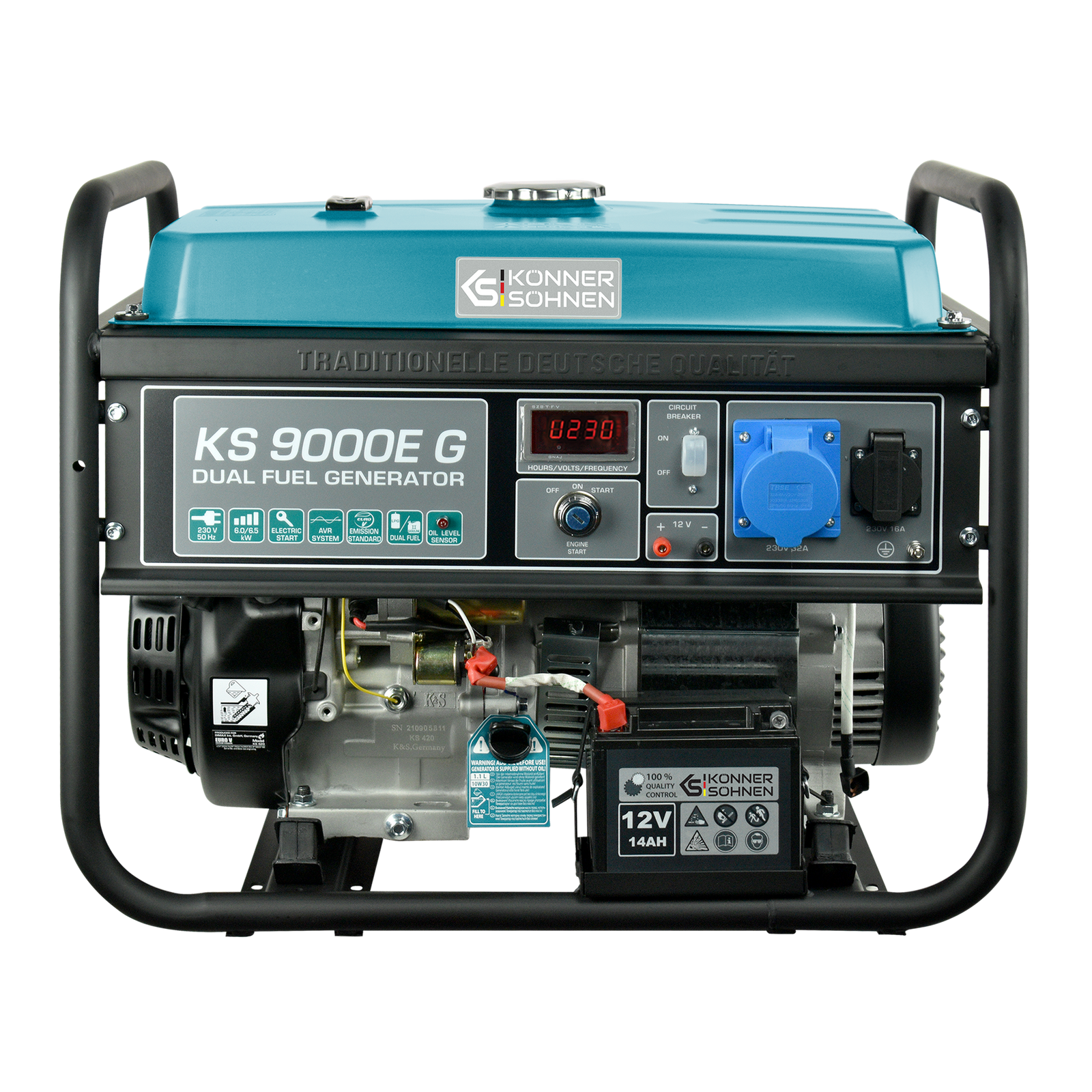 LPG/Gasoline Generator "Könner & Söhnen" KS 9000E G