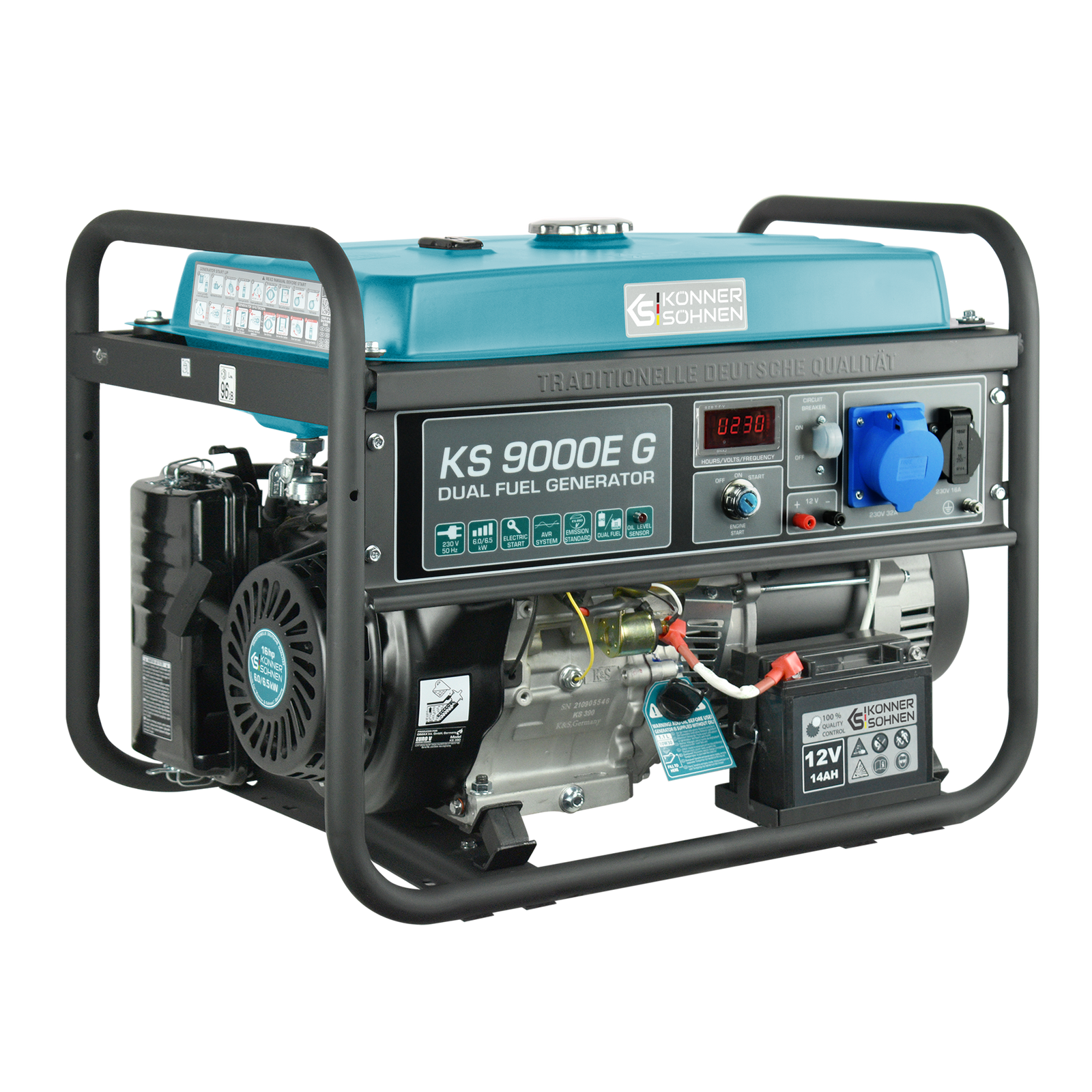 LPG/Gasoline Generator "Könner & Söhnen" KS 9000E G