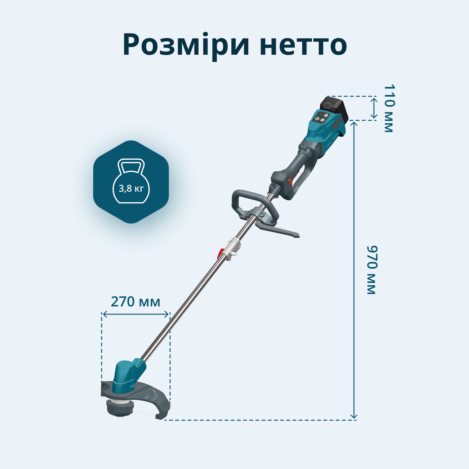 Тример садовий акумуляторний + Швидкий зарядний пристрій + Акумулятор 20V KS BCT-20V SET MAX