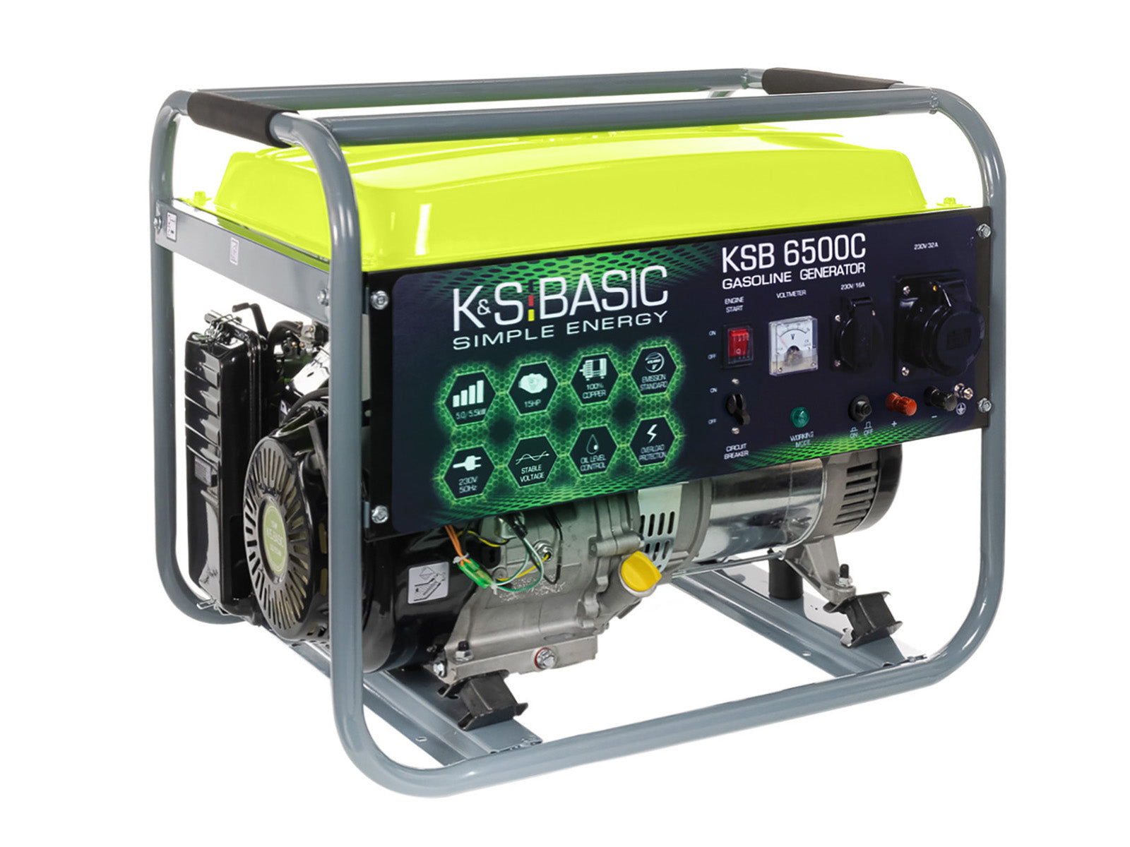 Бензиновий генератор «K&S BASIC» KSB 6500C